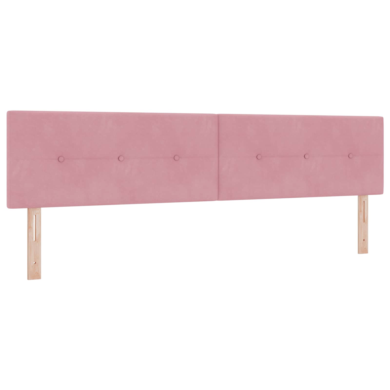 Tête de lit LED avec des lumières à LED Rose 200 cm Polyester - XIOS