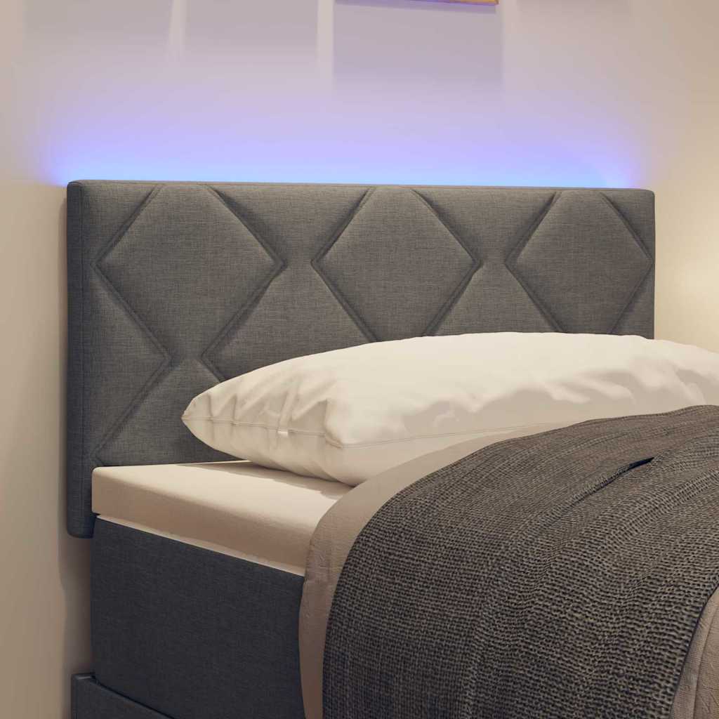 Tête de lit LED Gris 80 cm tissu - XIOS