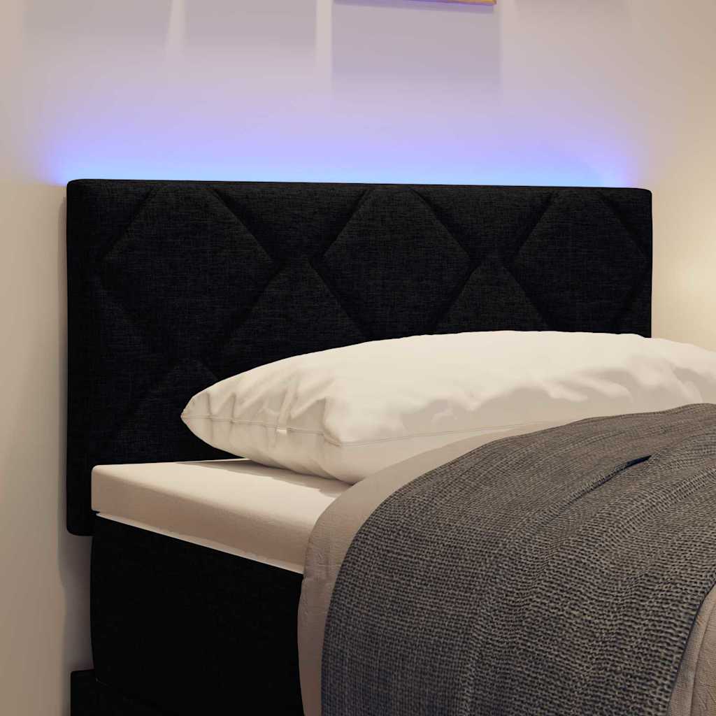 Tête de lit LED Noir 80 cm tissu - XIOS