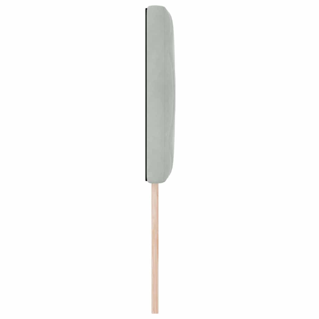 Tête de lit LED Gris clair 80 cm Velours - XIOS