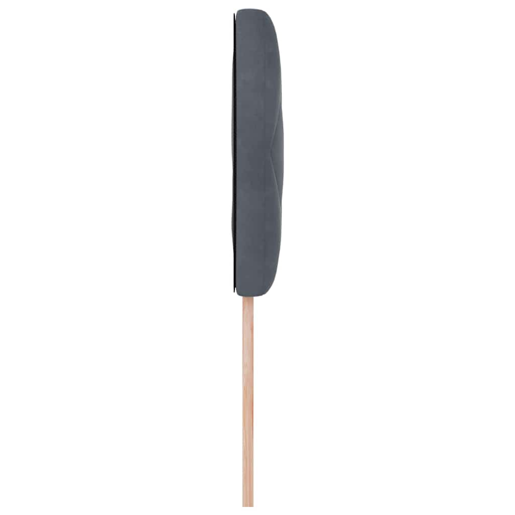 Tête de Lit LED Géométrique Gris foncé 90 cm Velours - XIOS