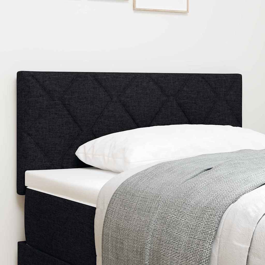 Tête de lit avec des lumières à LED Réglable Noir 100 cm tissu - XIOS