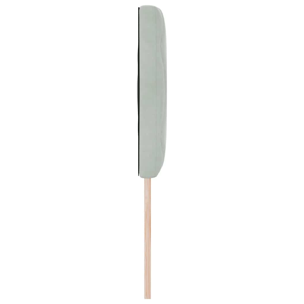 Tête de Lit LED Géométrique Gris clair 144 cm Velours - XIOS