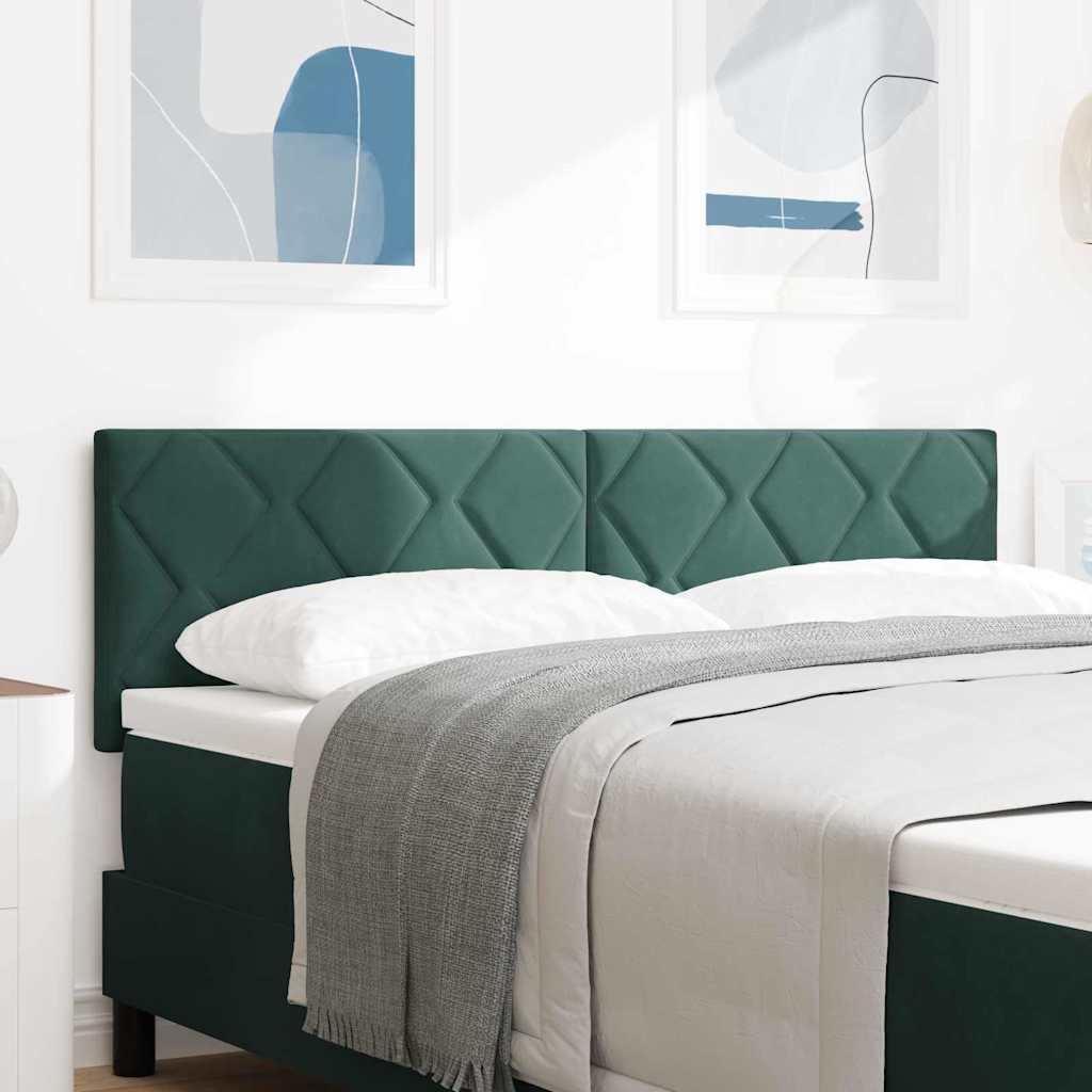 Tête de lit LED Vert foncé 144 cm Cuir synthétique - XIOS