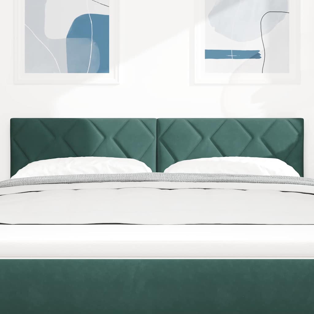 Tête de lit LED Vert foncé 144 cm Cuir synthétique - XIOS