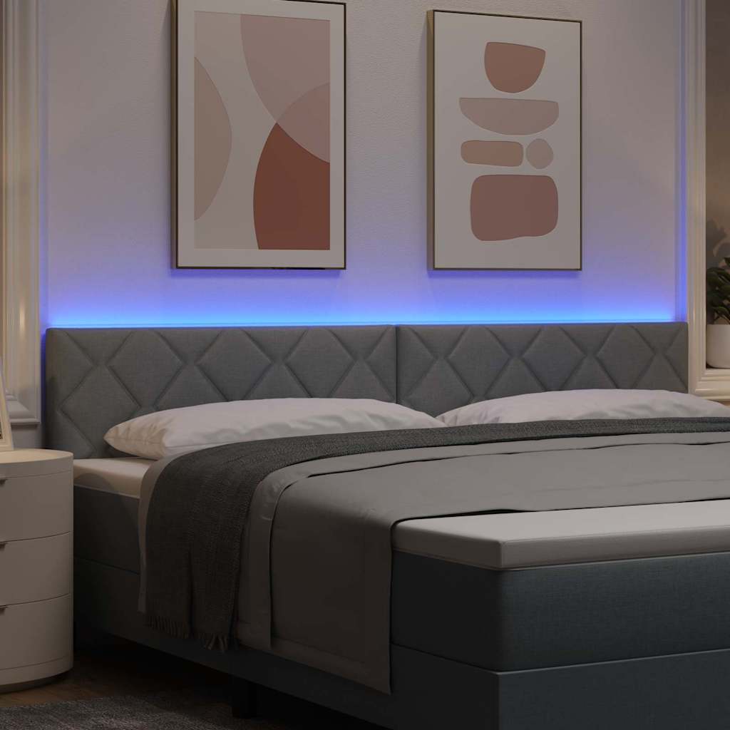 Tête de lit Gris clair 200 cm tissu - XIOS