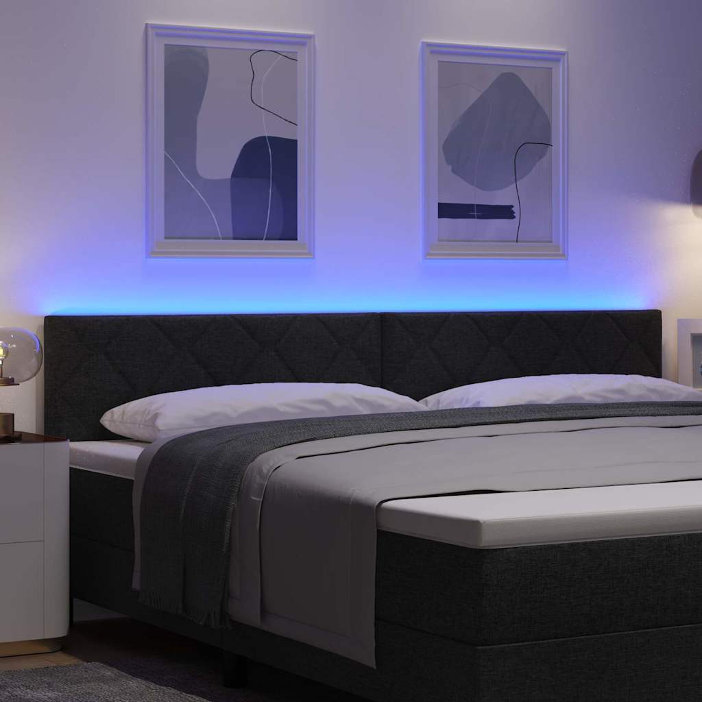 Tête de lit Noir 200 cm tissu - XIOS