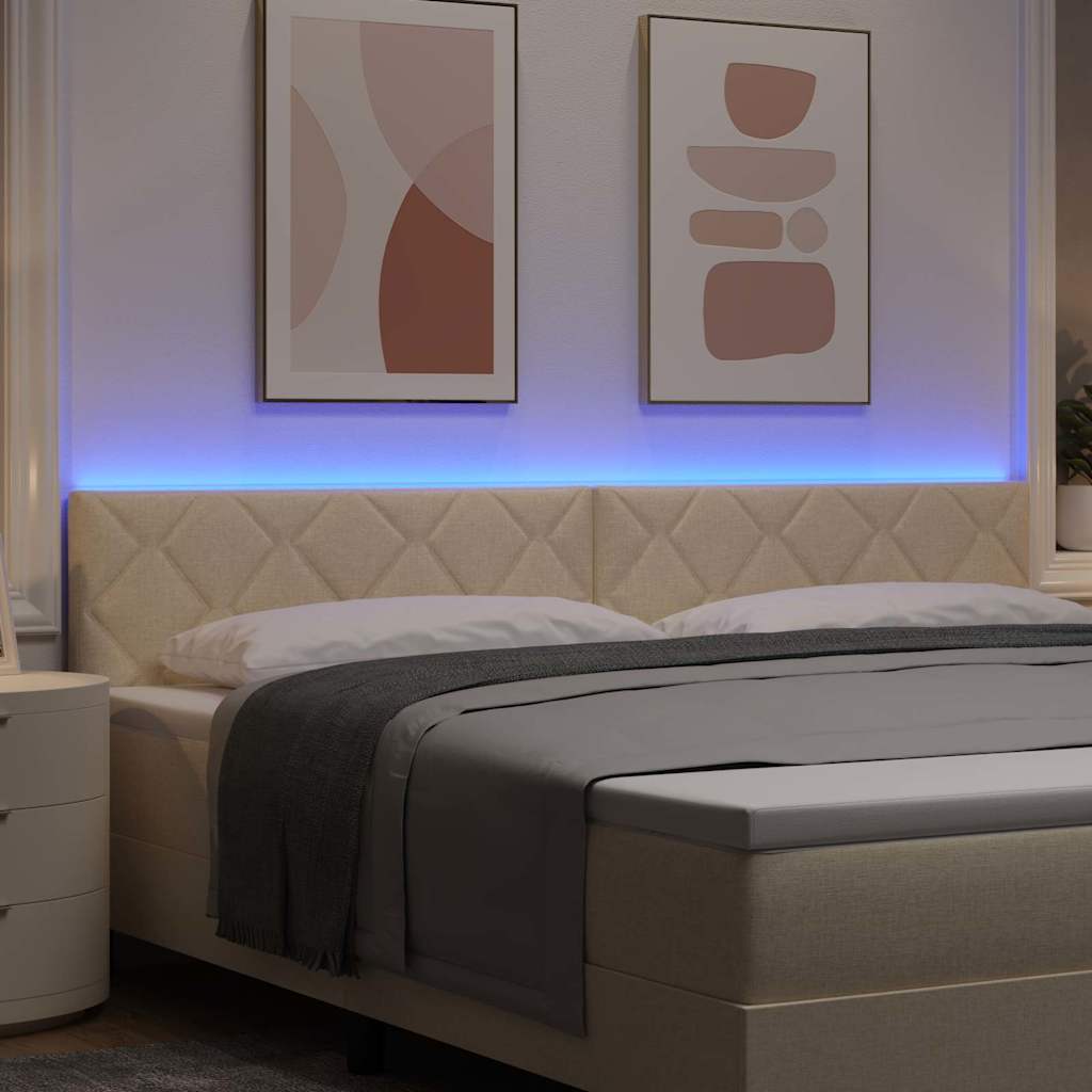 Tête de lit Crème 200 cm tissu - XIOS
