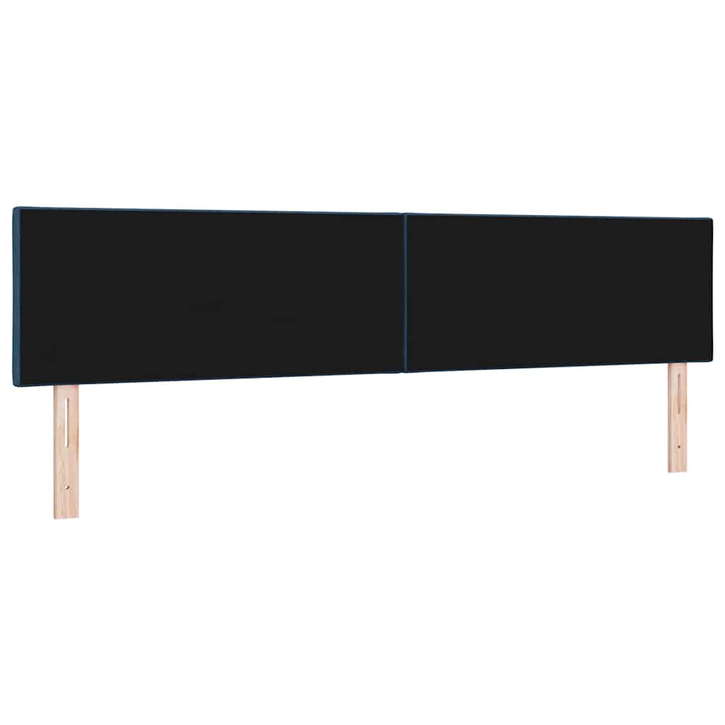 Tête de lit avec des lumières à LED Réglable Bleu 200 cm tissu - XIOS