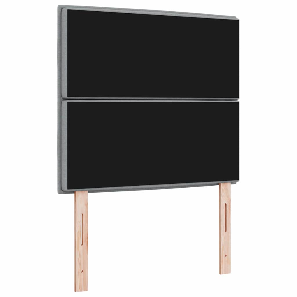 Tête de lit LED avec tête de lit Gris clair 100 cm Polyester - XIOS