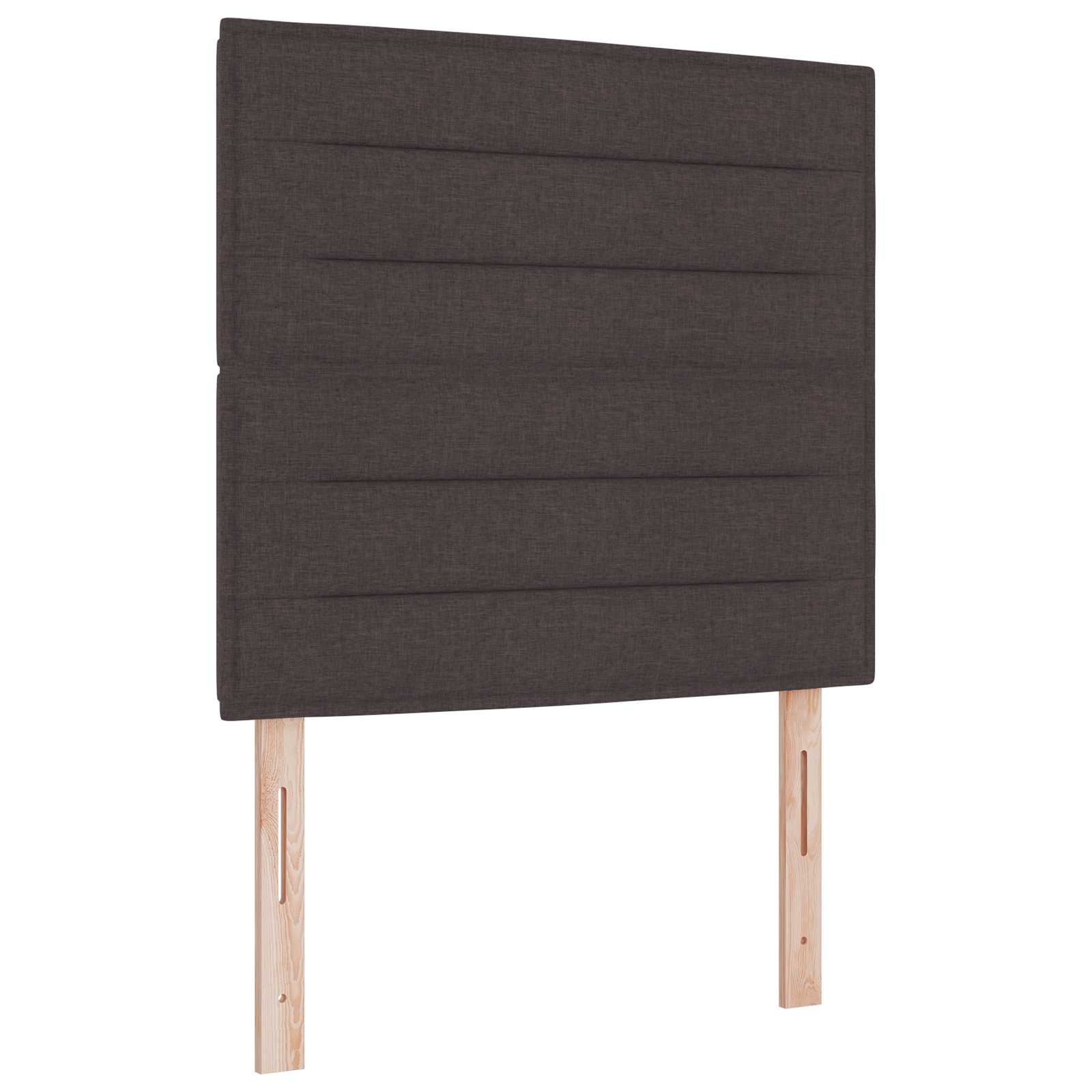 Tête de lit LED avec tête de lit Marron foncé 100 cm Polyester - XIOS