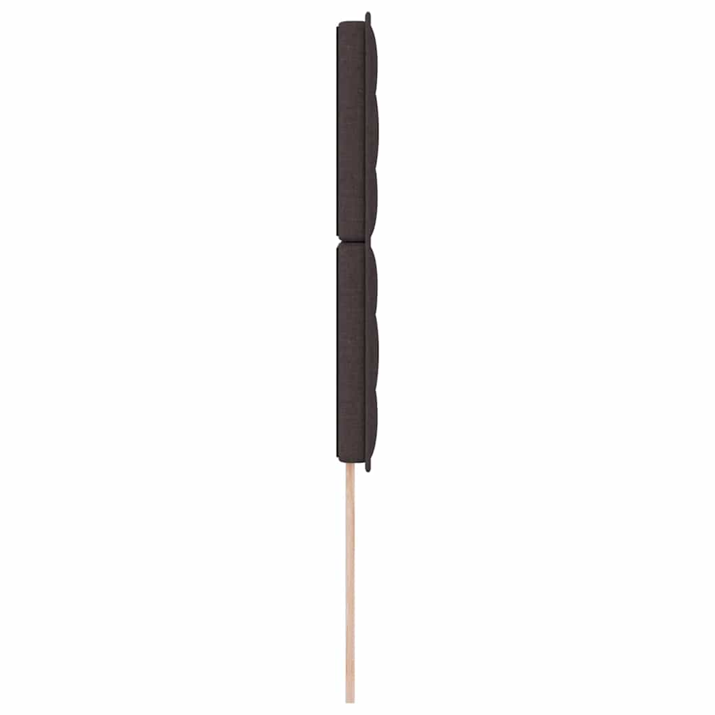 Tête de lit LED avec tête de lit Marron foncé 100 cm Polyester - XIOS