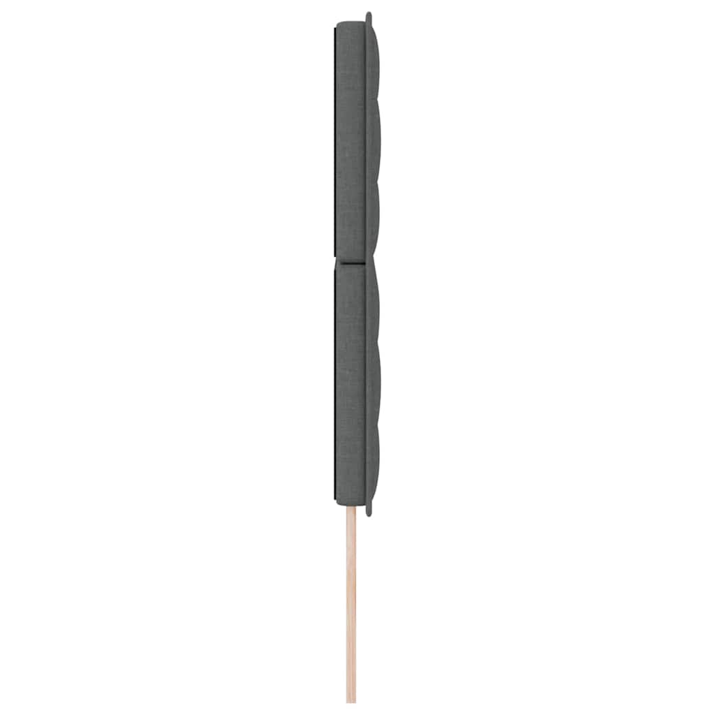 Tête de lit LED avec tête de lit Gris foncé 144 cm Polyester - XIOS
