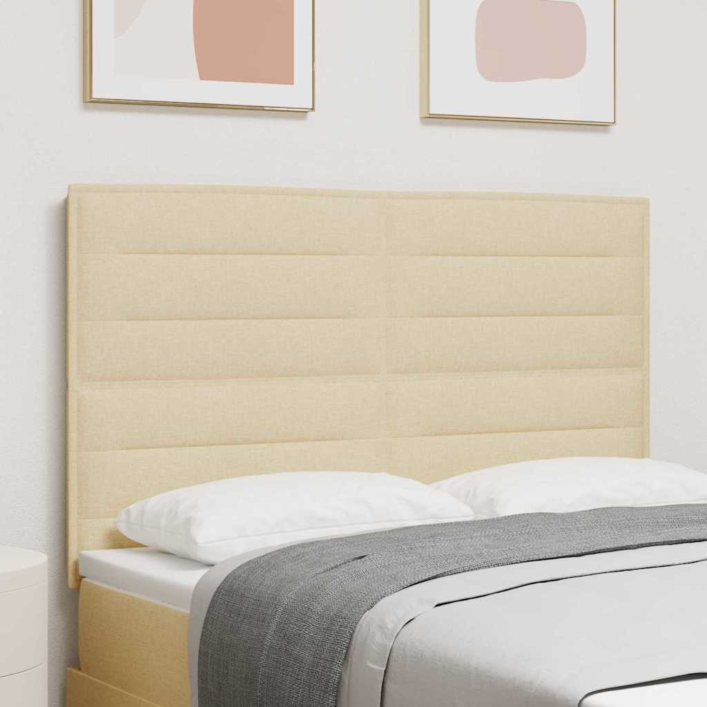 Tête de lit LED avec des lumières à LED Crème 144 cm Polyester - XIOS