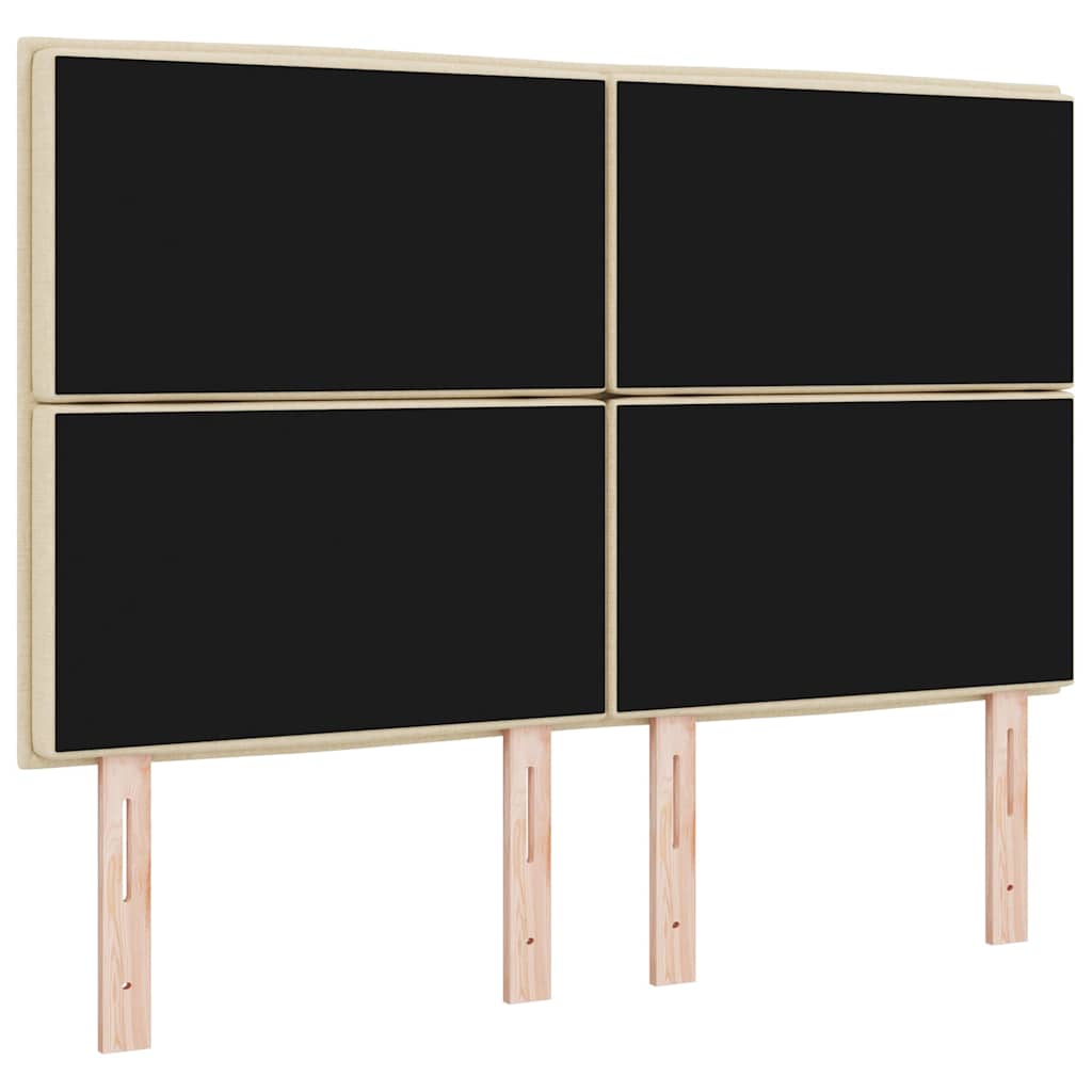 Tête de lit LED avec des lumières à LED Crème 144 cm Polyester - XIOS