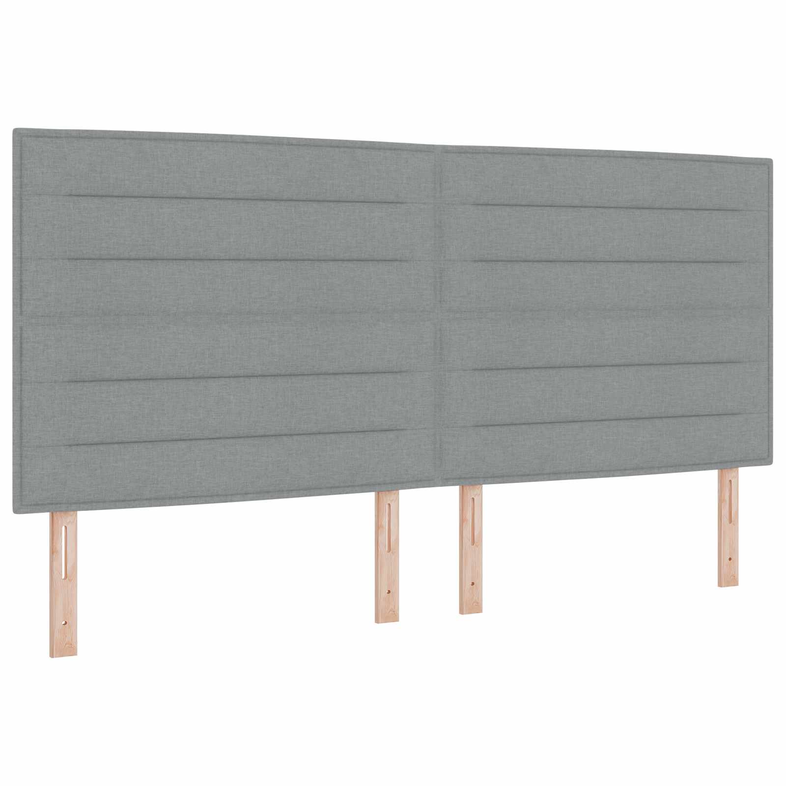 Tête de lit LED avec tête de lit Gris clair 200 cm Polyester - XIOS