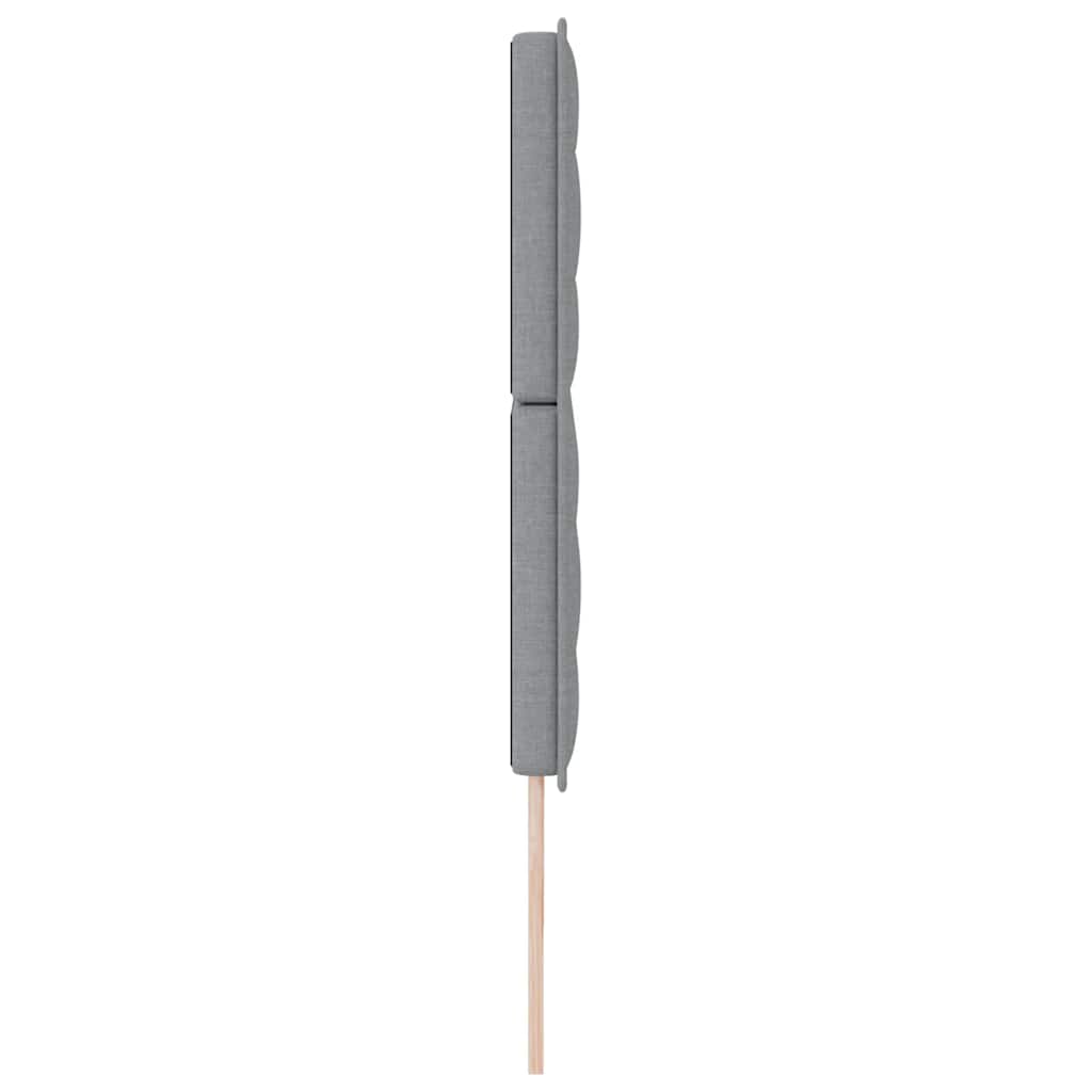 Tête de lit LED avec tête de lit Gris clair 200 cm Polyester - XIOS