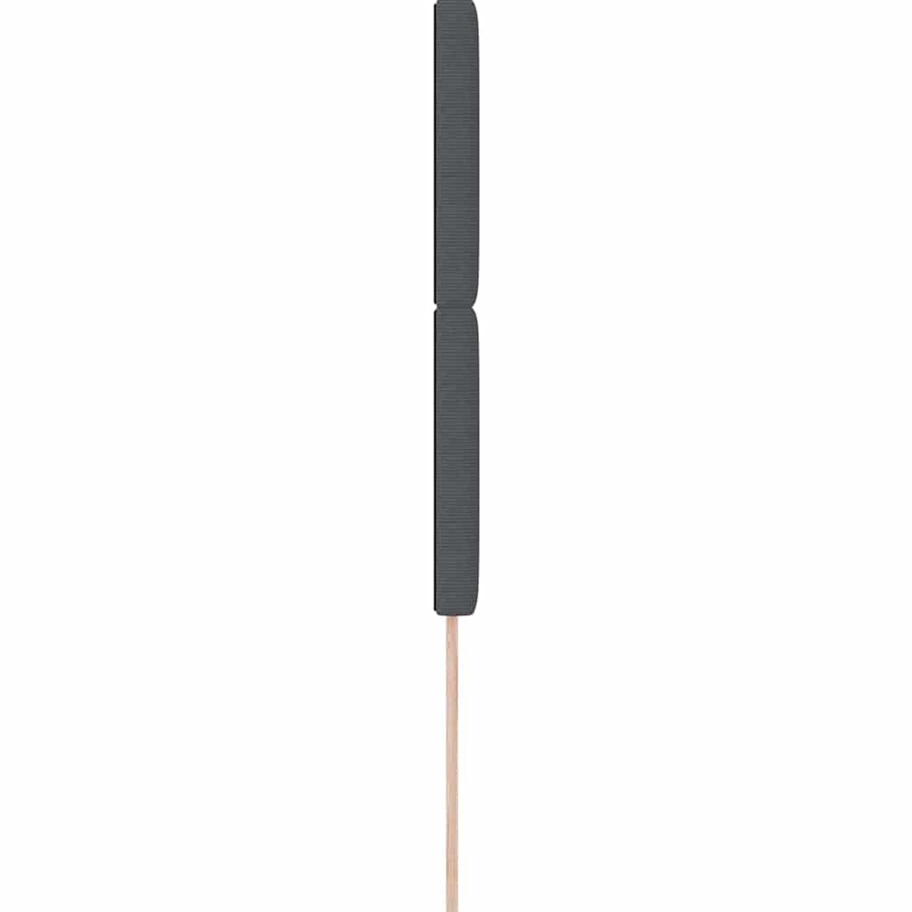 Tête de lit LED avec tête de lit Gris foncé 90 cm Polyester - XIOS