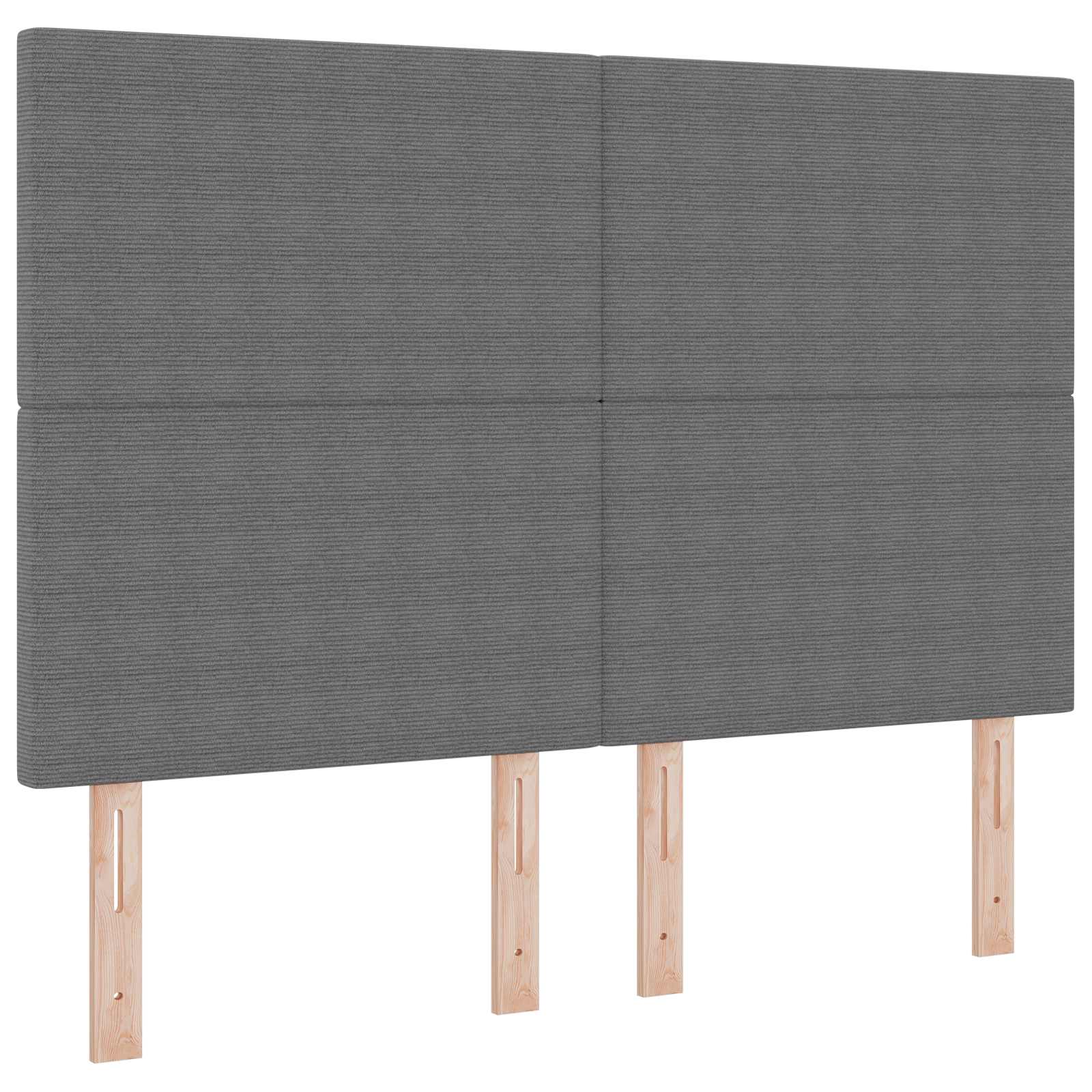 Tête de lit LED avec tête de lit Gris clair 144 cm Polyester - XIOS