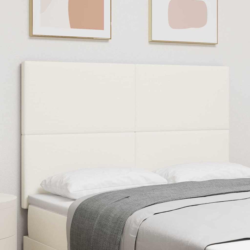 Tête de lit LED avec des lumières à LED Crème 144 cm Polyester - XIOS