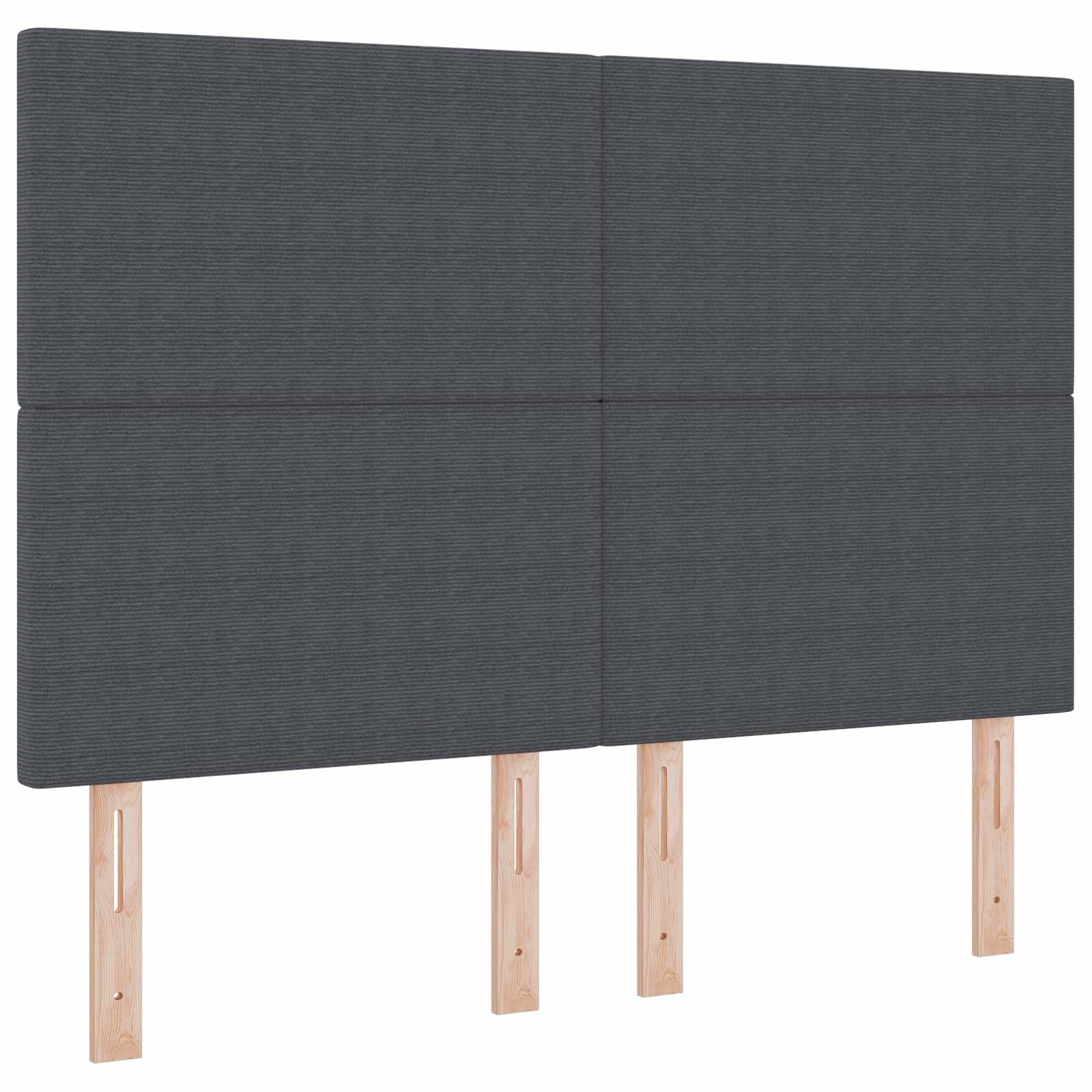 Tête de lit LED avec tête de lit Gris foncé 160 cm Polyester - XIOS