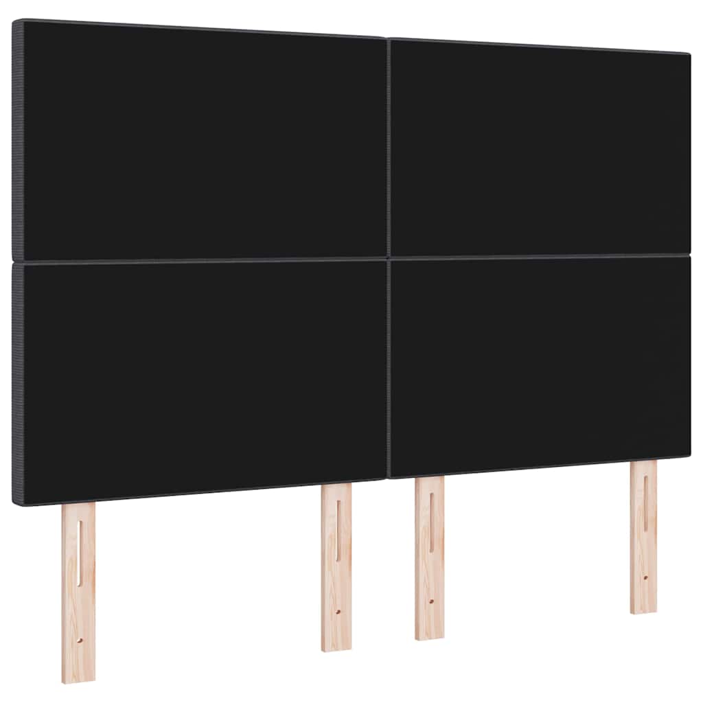 Tête de lit LED avec tête de lit Gris foncé 160 cm Polyester - XIOS