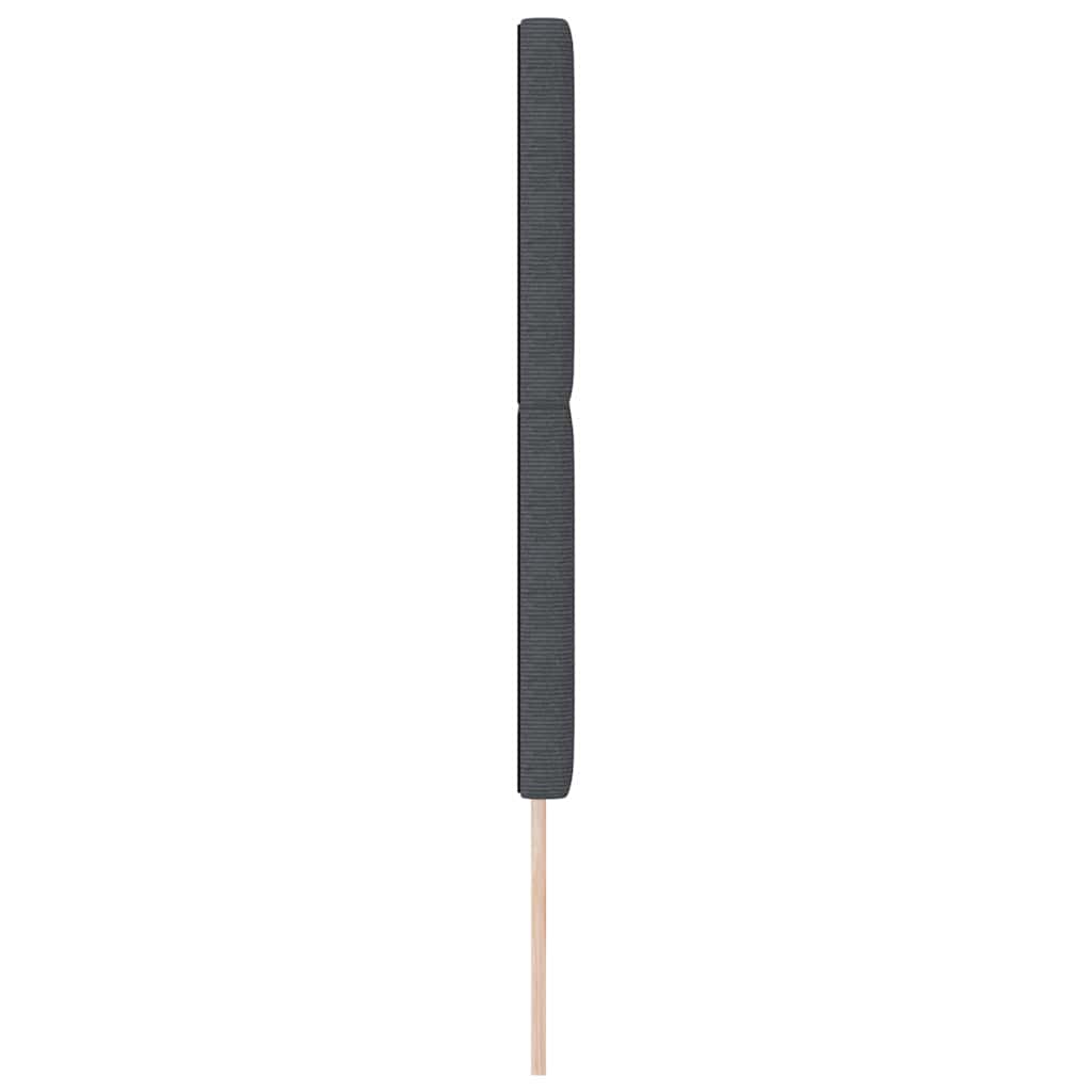 Tête de lit LED avec tête de lit Gris foncé 160 cm Polyester - XIOS