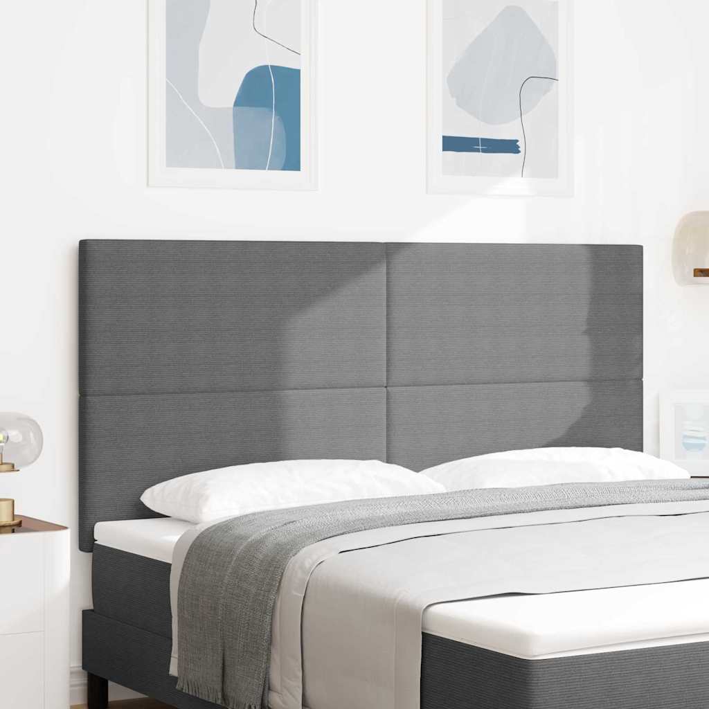 Tête de lit LED avec tête de lit Gris clair 180 cm Polyester - XIOS