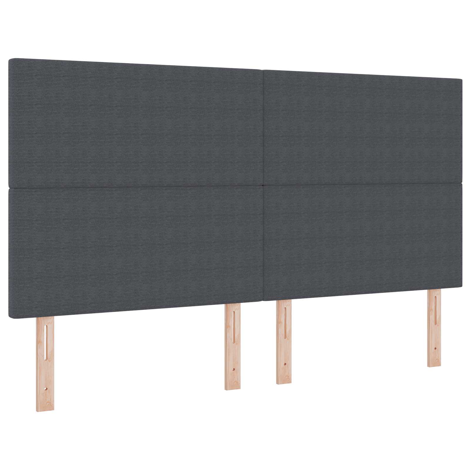 Tête de lit LED avec tête de lit Gris foncé 180 cm Polyester - XIOS