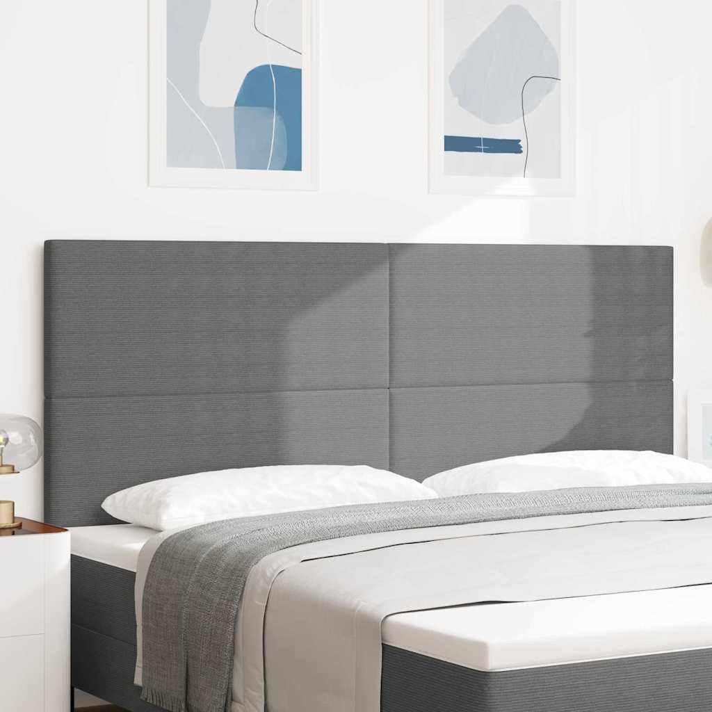 Tête de lit LED avec tête de lit Gris clair 200 cm Polyester - XIOS