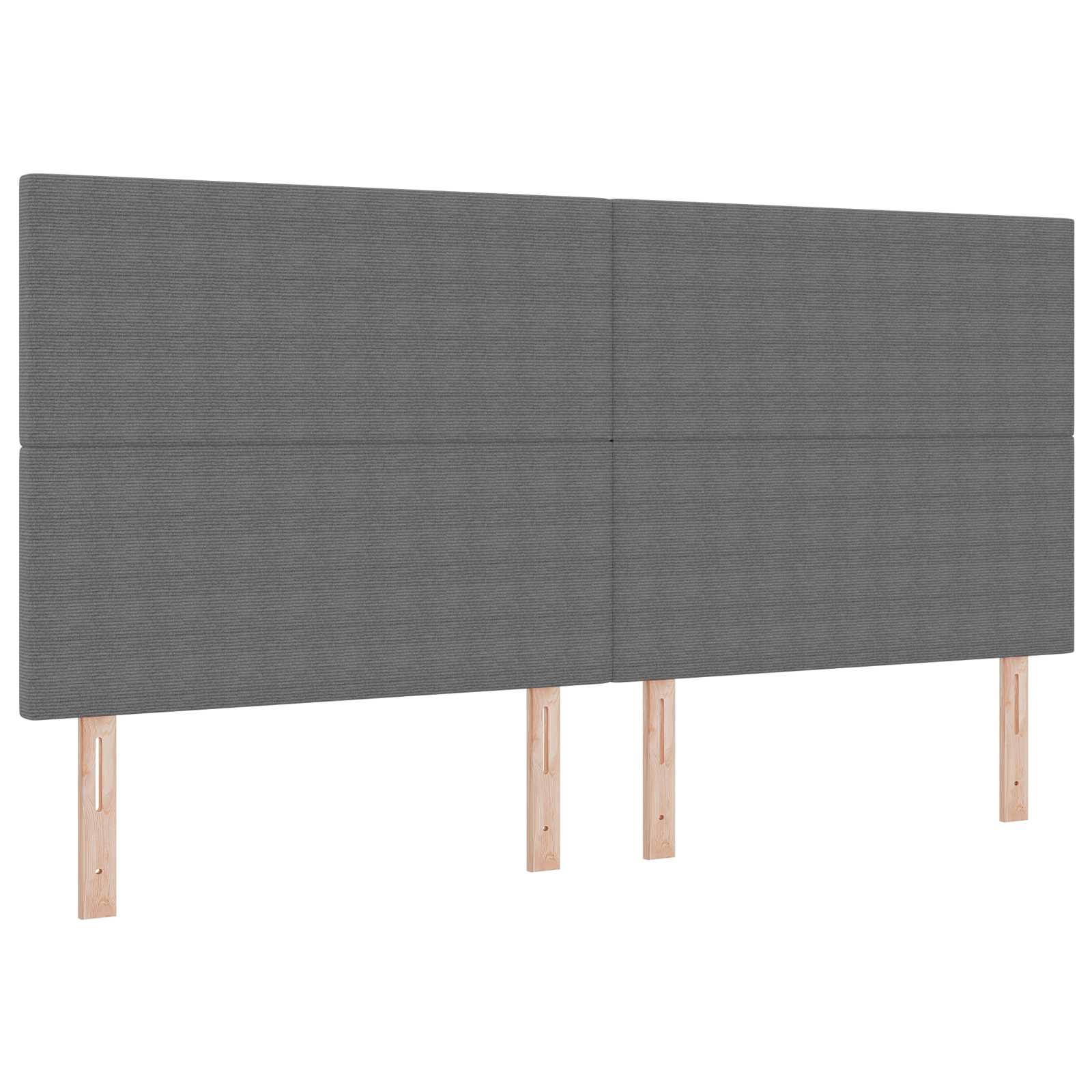 Tête de lit LED avec tête de lit Gris clair 200 cm Polyester - XIOS