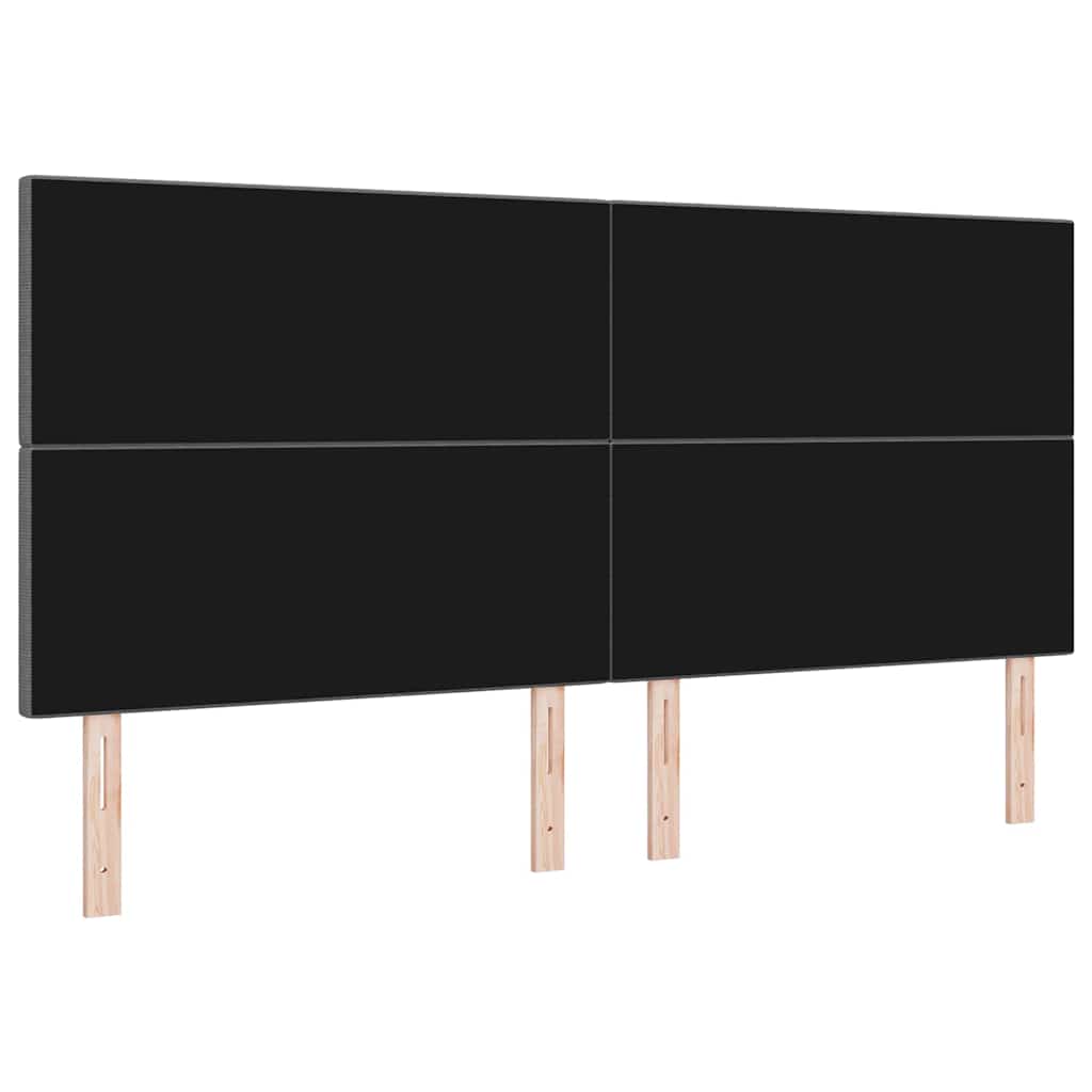 Tête de lit LED Gris clair 200 cm Tissu en velours côtelé