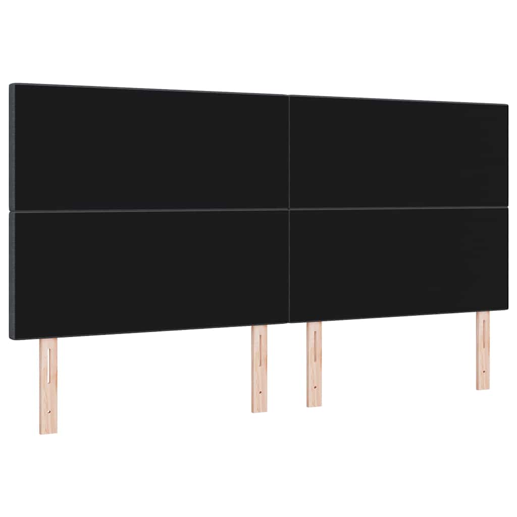 Tête de lit LED avec tête de lit Gris foncé 200 cm Polyester - XIOS