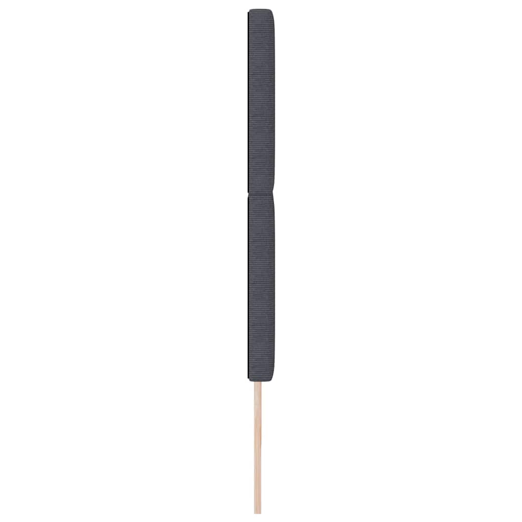 Tête de lit LED avec tête de lit Gris foncé 200 cm Polyester - XIOS