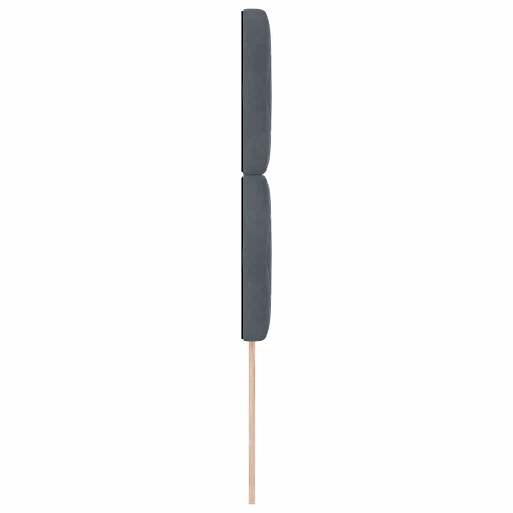 Tête de lit LED avec tête de lit Gris foncé 90 cm Polyester - XIOS