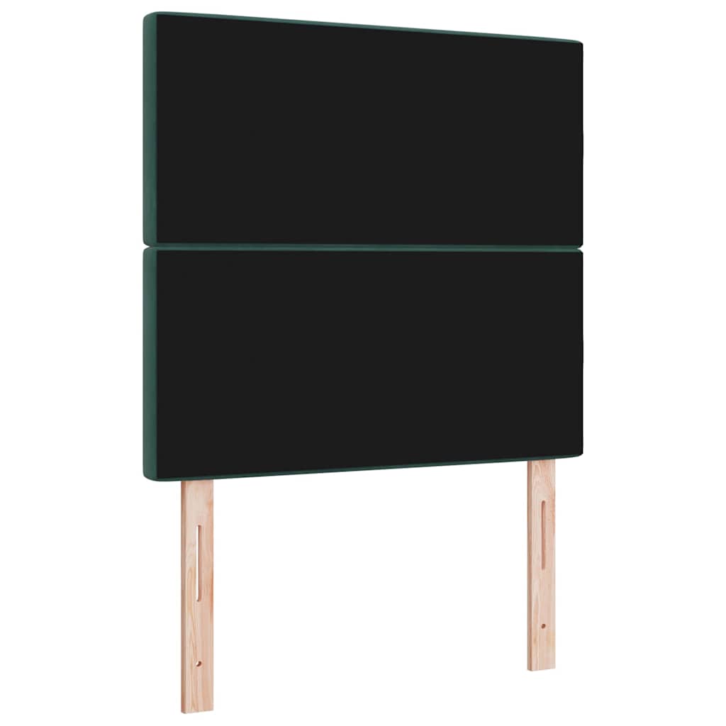 Tête de Lit LED Argyle Vert foncé 100 cm Velours - XIOS