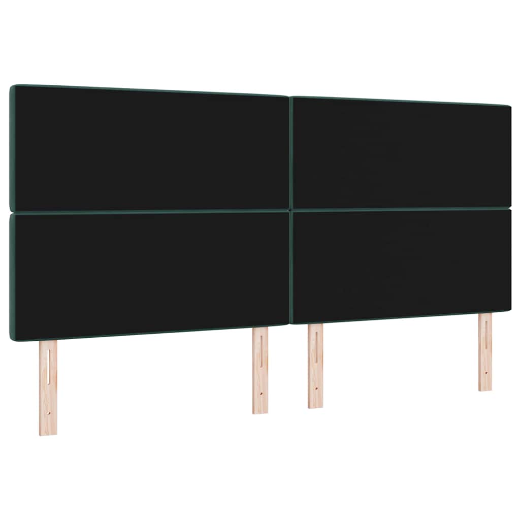 Tête de lit LED avec tête de lit Vert foncé 200 cm Polyester - XIOS
