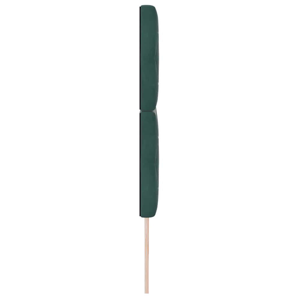 Tête de lit LED avec tête de lit Vert foncé 200 cm Polyester - XIOS