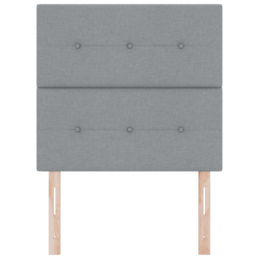 Tête de lit LED avec tête de lit Gris clair 90 cm Polyester - XIOS