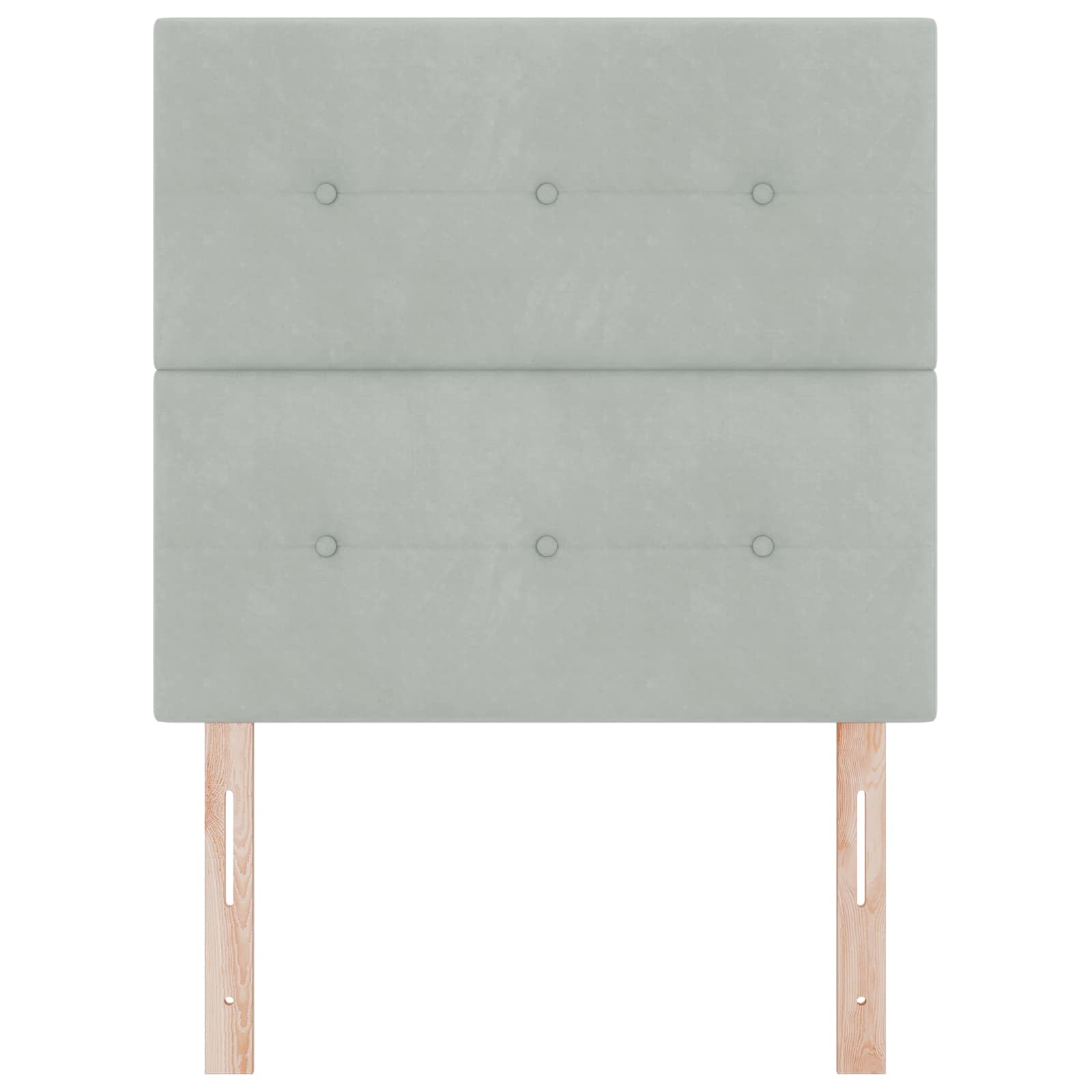 Tête de lit LED avec tête de lit Gris clair 90 cm Polyester - XIOS