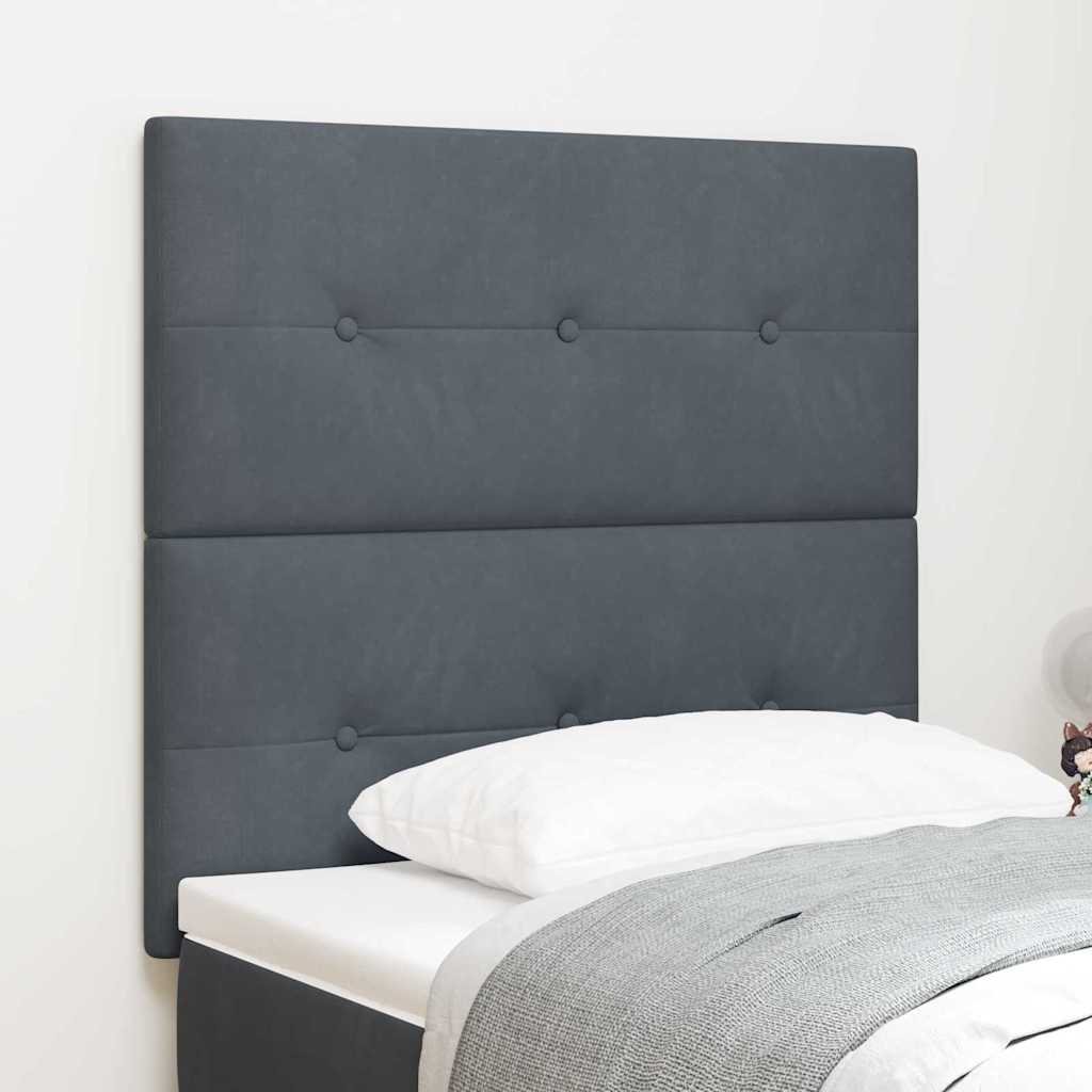 Tête de lit LED avec des lumières à LED Gris 100 cm Polyester - XIOS
