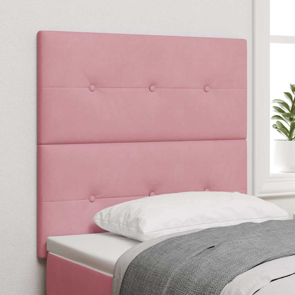 Tête de lit LED avec des lumières à LED Rose 100 cm Polyester - XIOS