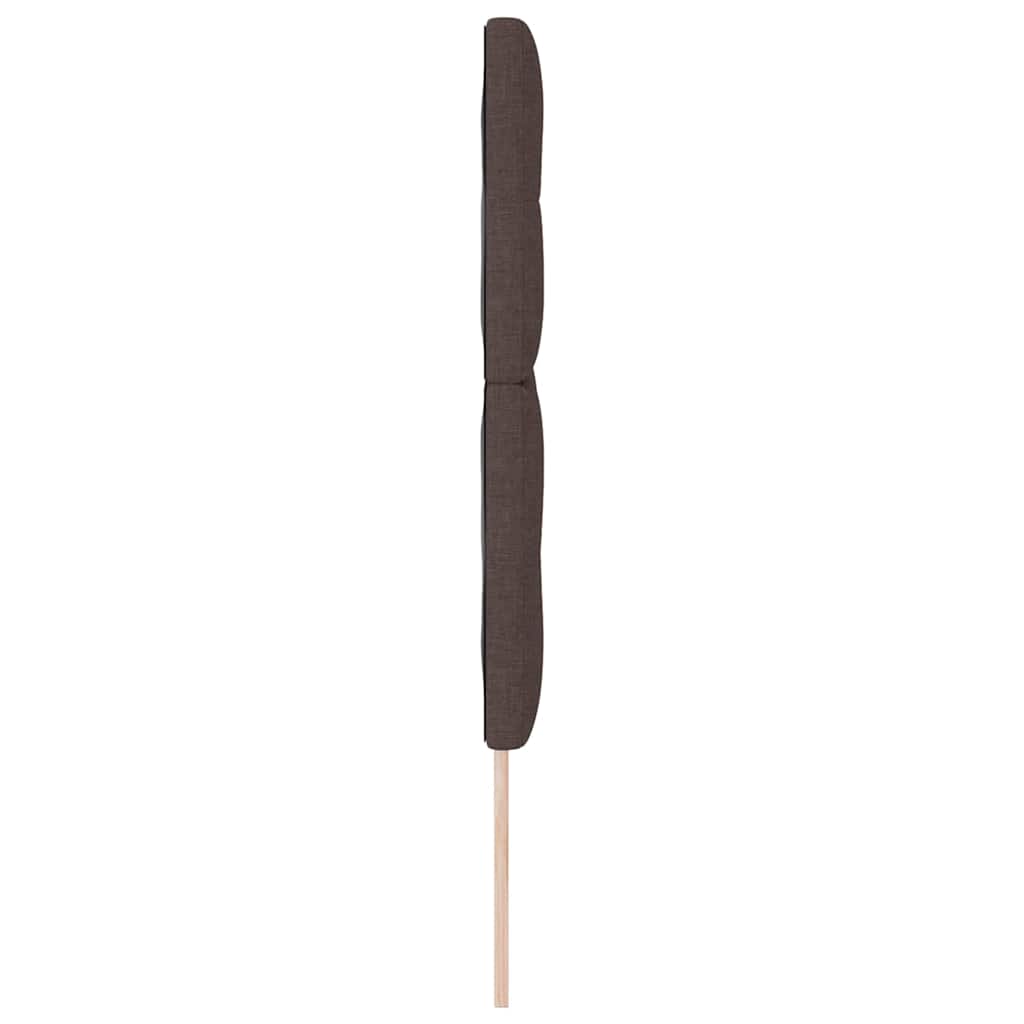 Tête de lit LED avec tête de lit Marron foncé 144 cm Polyester - XIOS