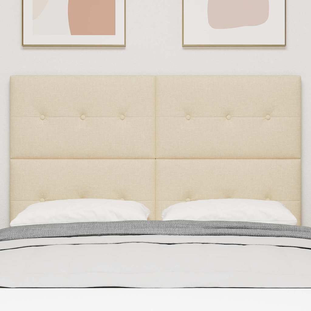 Tête de lit LED avec des lumières à LED Crème 144 cm Polyester - XIOS