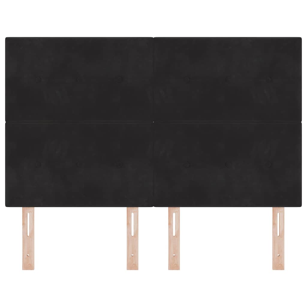 Tête de lit LED avec des lumières à LED Noir 144 cm Polyester - XIOS