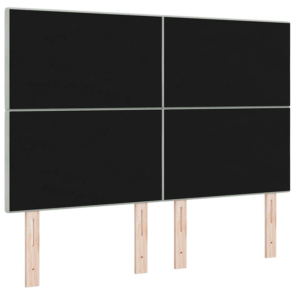 Tête de lit LED avec tête de lit Gris clair 160 cm Polyester - XIOS