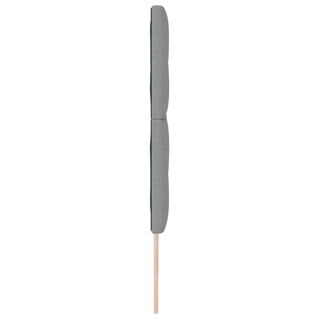 Tête de lit LED avec tête de lit Gris clair 180 cm Polyester - XIOS