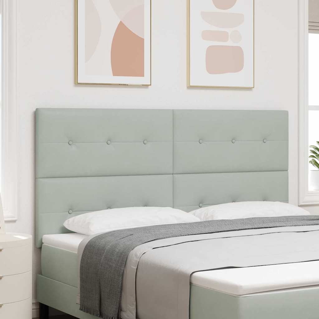 Tête de lit LED avec tête de lit Gris clair 180 cm Polyester - XIOS
