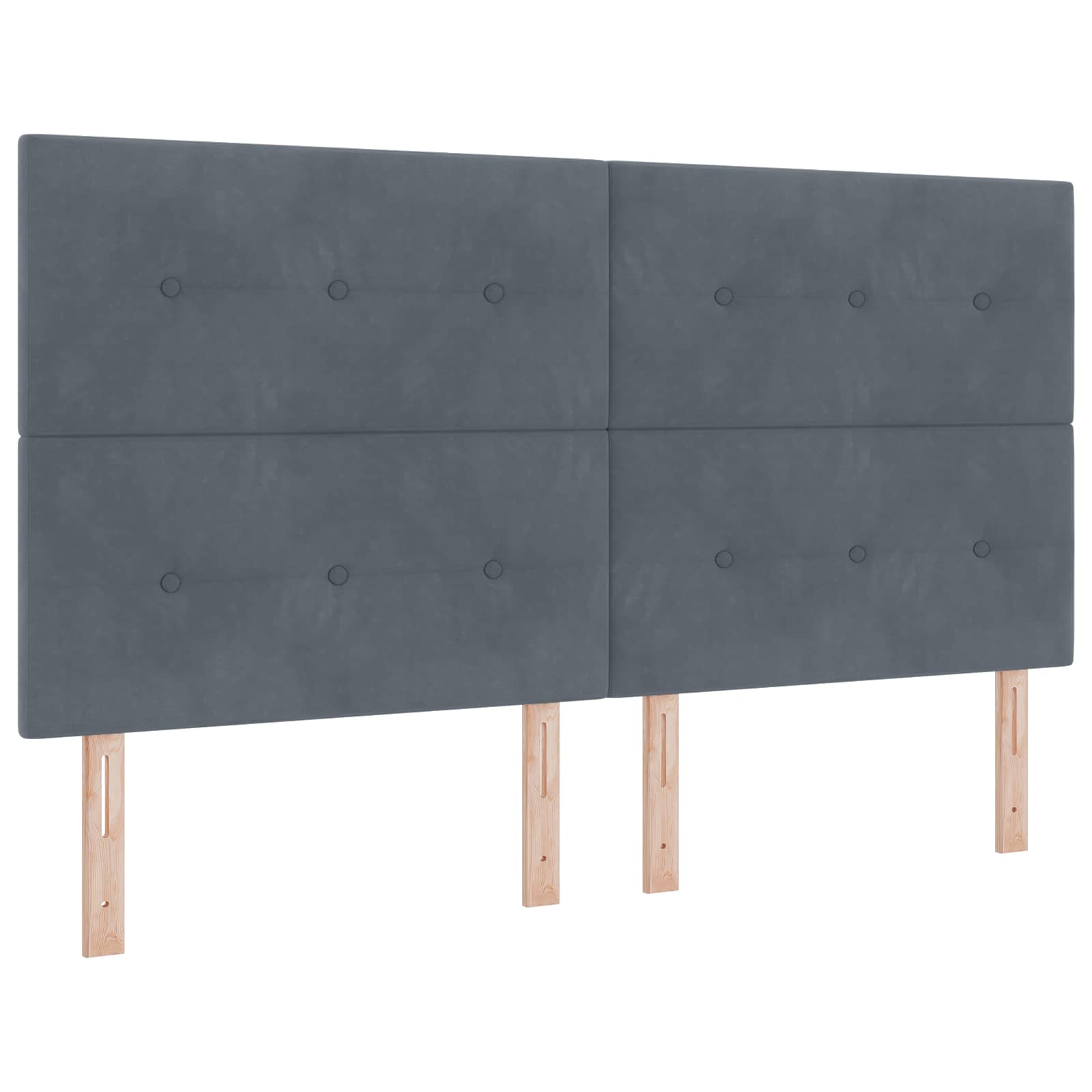 Tête de lit LED avec des lumières à LED Gris 180 cm Polyester - XIOS