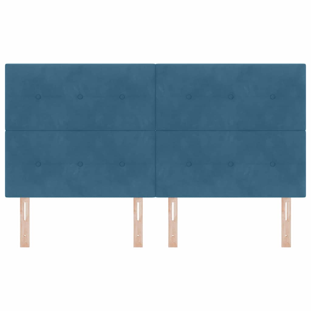 Tête de lit LED avec des lumières à LED Bleu 180 cm Polyester - XIOS